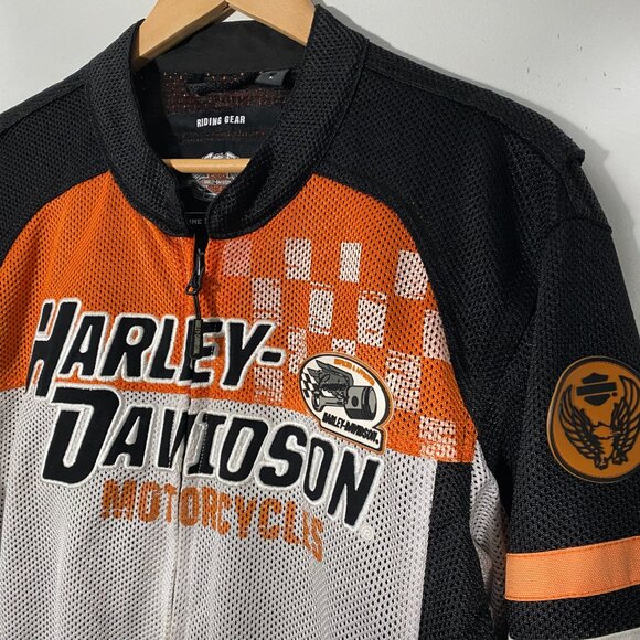 Harley-Davidson Gunnar Mesh Full Zip Armored Riding Jacket men's size Large - Picture 5 of 11